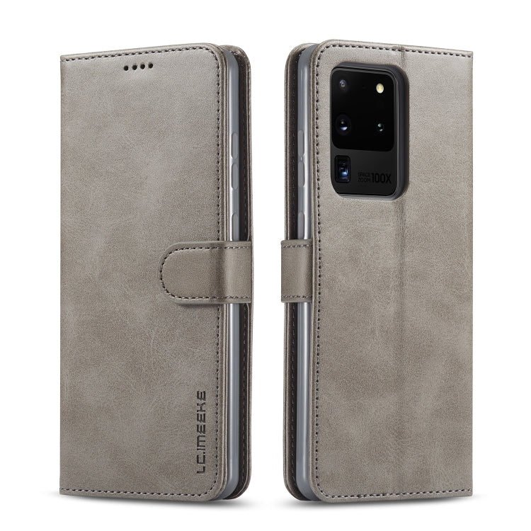 For Galaxy S20 Ultra LC.IMEEKE Calf Texture Horizontal Flip Leather Case, with Holder & Card Slots & Wallet & Photo Frame