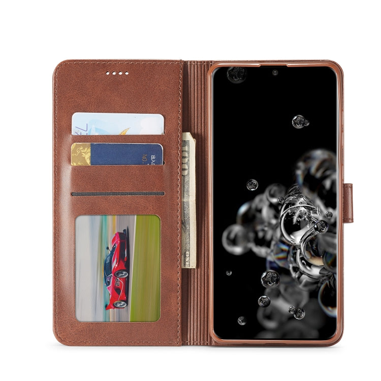 For Galaxy S20 Ultra LC.IMEEKE Calf Texture Horizontal Flip Leather Case, with Holder & Card Slots & Wallet & Photo Frame