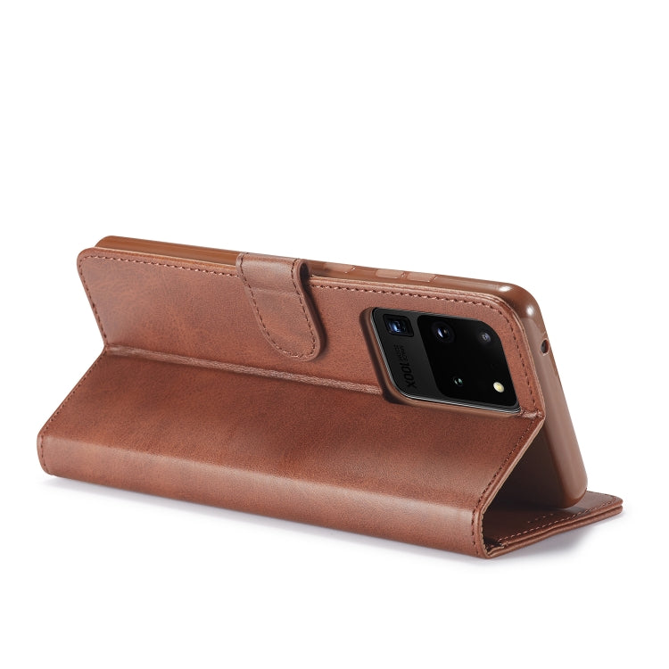For Galaxy S20 Ultra LC.IMEEKE Calf Texture Horizontal Flip Leather Case, with Holder & Card Slots & Wallet & Photo Frame