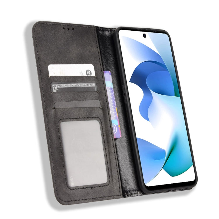 For BLU F91 Magnetic Buckle Retro Crazy Horse Leather Phone Case