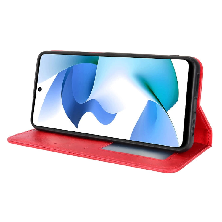 For BLU F91 Magnetic Buckle Retro Crazy Horse Leather Phone Case