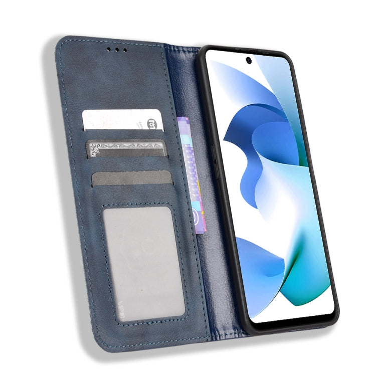 For BLU F91 Magnetic Buckle Retro Crazy Horse Leather Phone Case