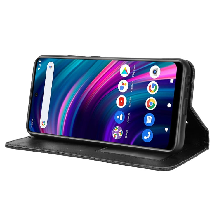 For BLU G71 Plus Magnetic Buckle Retro Crazy Horse Leather Phone Case
