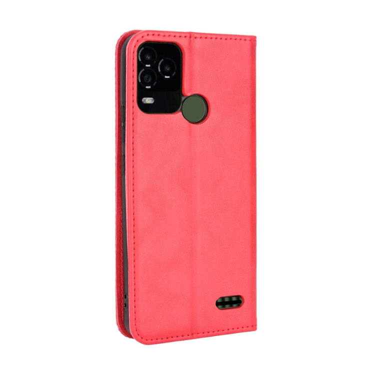 For BLU G71 Plus Magnetic Buckle Retro Crazy Horse Leather Phone Case