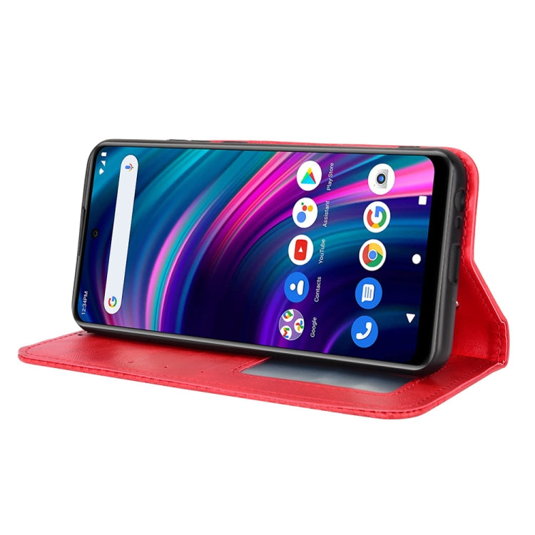 For BLU G71 Plus Magnetic Buckle Retro Crazy Horse Leather Phone Case
