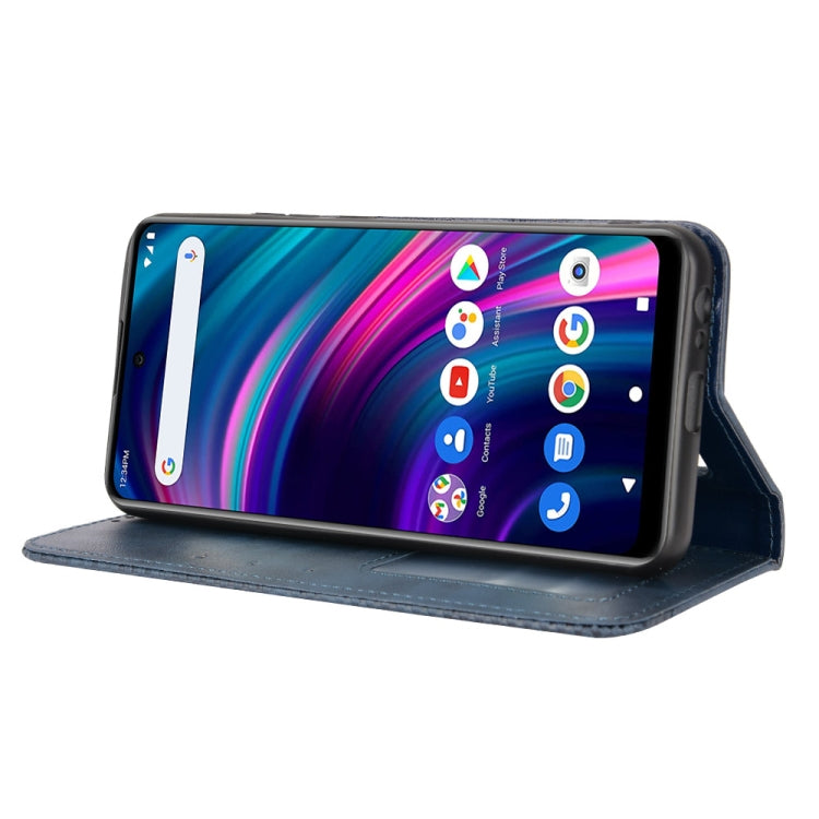 For BLU G71 Plus Magnetic Buckle Retro Crazy Horse Leather Phone Case