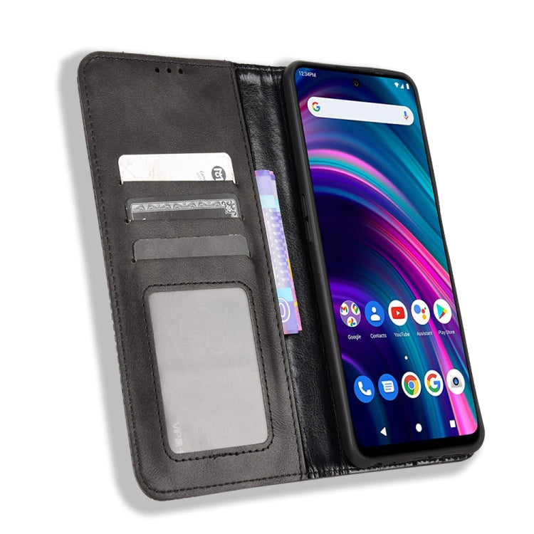 For BLU G91 Max Magnetic Buckle Retro Crazy Horse Leather Phone Case