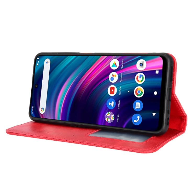 For BLU G91 Max Magnetic Buckle Retro Crazy Horse Leather Phone Case
