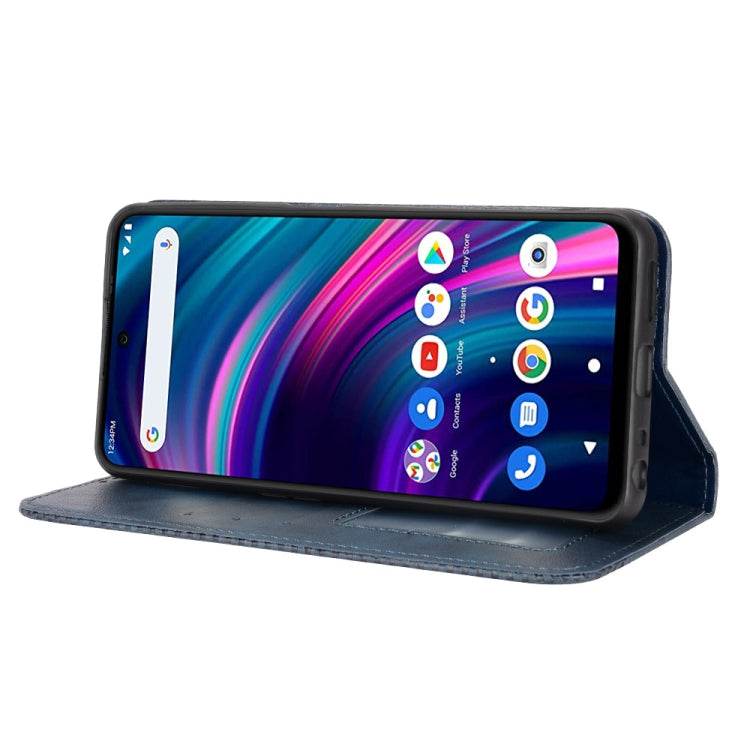 For BLU G91 Max Magnetic Buckle Retro Crazy Horse Leather Phone Case