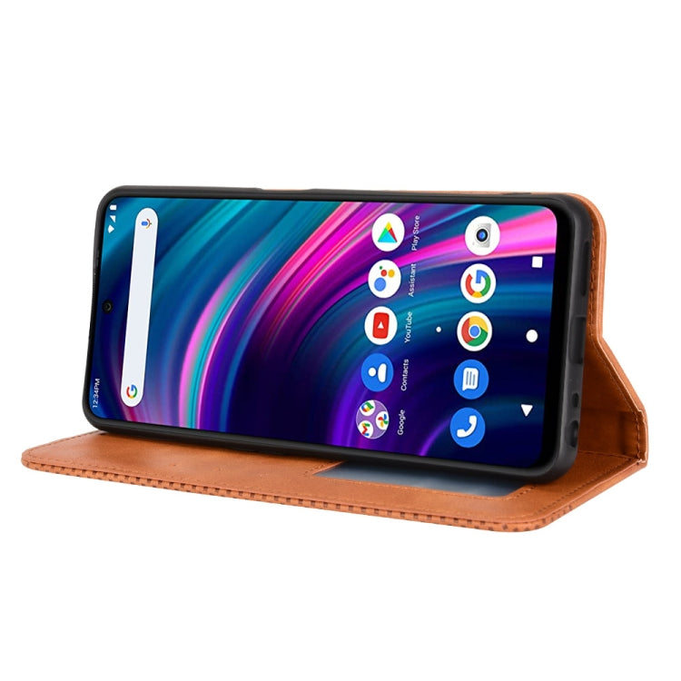 For BLU G91 Max Magnetic Buckle Retro Crazy Horse Leather Phone Case