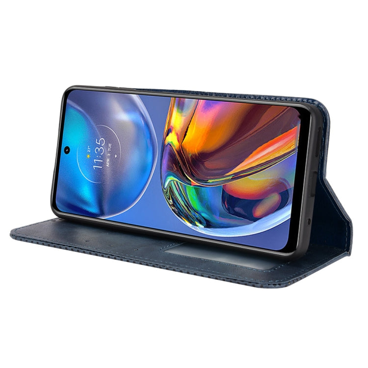 For Motorola Moto G22 / E32s 4G Magnetic Buckle Retro Crazy Horse Leather Phone Case