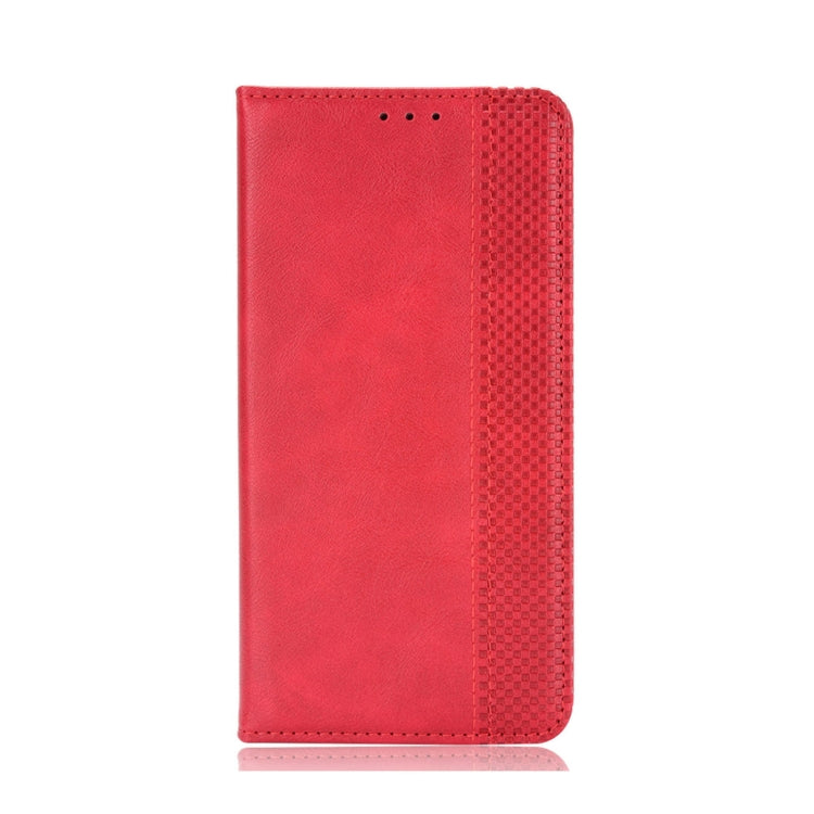 For OPPO Reno8 Magnetic Buckle Retro Crazy Horse Leather Phone Case