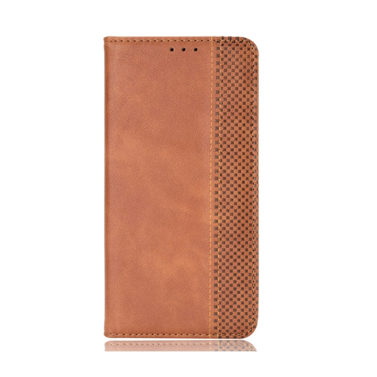 For OPPO Reno8 Magnetic Buckle Retro Crazy Horse Leather Phone Case