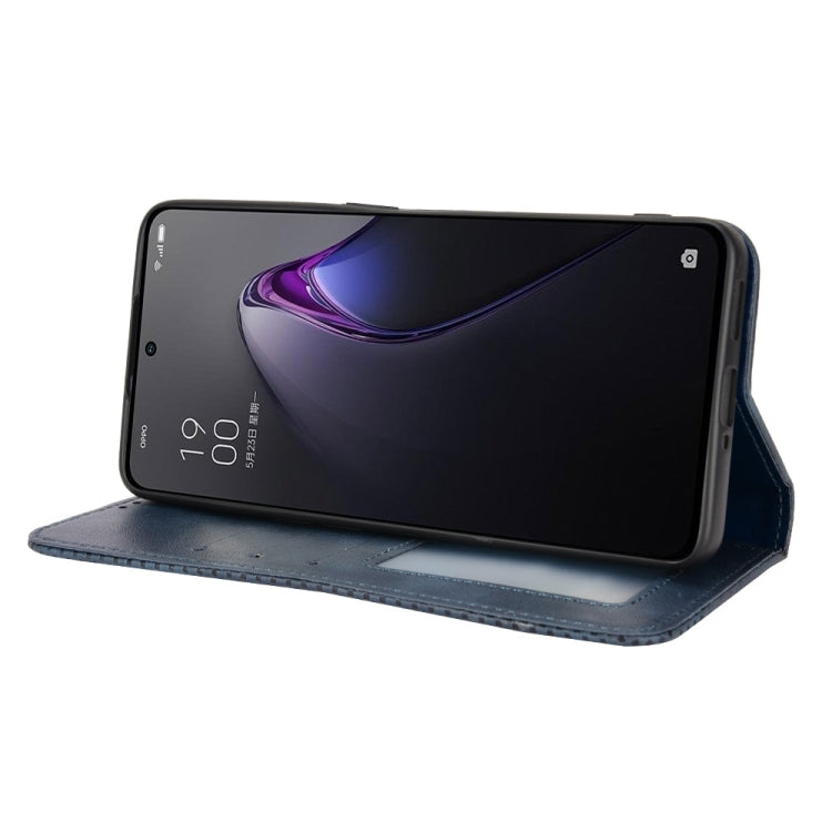 For OPPO Reno8 Pro+ Magnetic Buckle Retro Crazy Horse Leather Phone Case