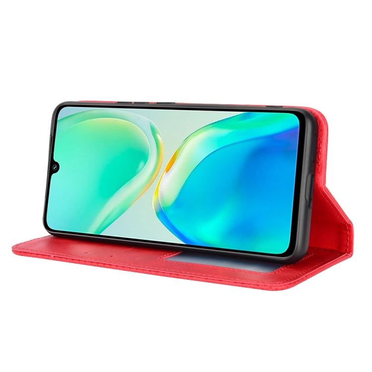 For vivo S15e Magnetic Buckle Retro Crazy Horse Leather Phone Case