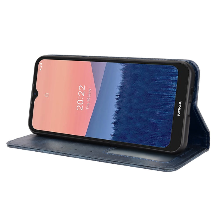 For Nokia C21 Magnetic Buckle Retro Crazy Horse Leather Phone Case