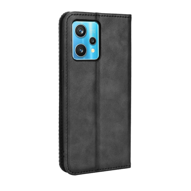 For OnePlus Nord CE 2 Lite 5G/OPPO Realme 9 Pro/9 5G Magnetic Buckle Retro Crazy Horse Leather Phone Case