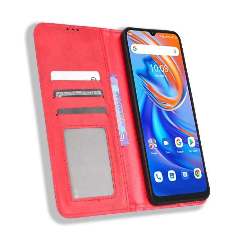 For UMIDIGI A13 / A13 Pro / A13S Magnetic Buckle Retro Crazy Horse Leather Phone Case