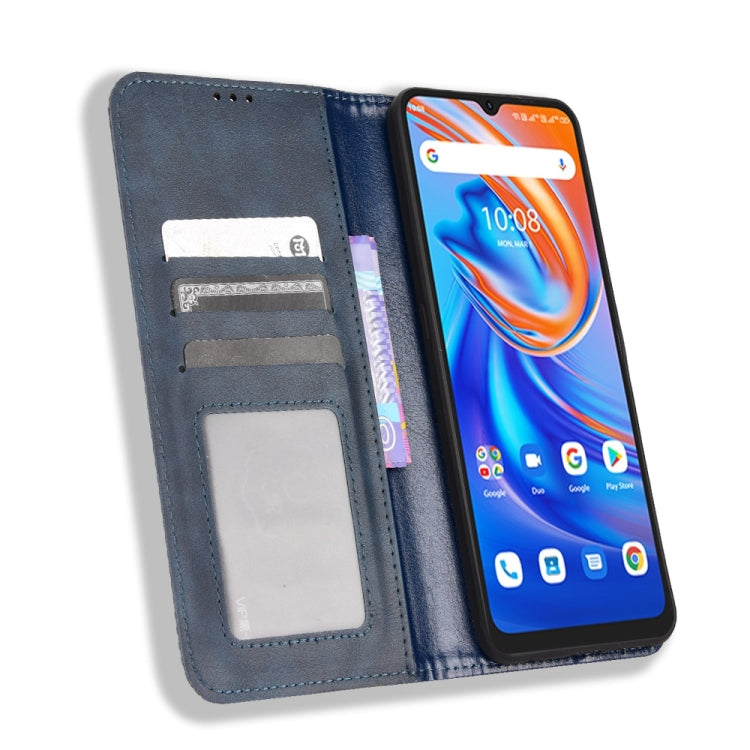 For UMIDIGI A13 / A13 Pro / A13S Magnetic Buckle Retro Crazy Horse Leather Phone Case