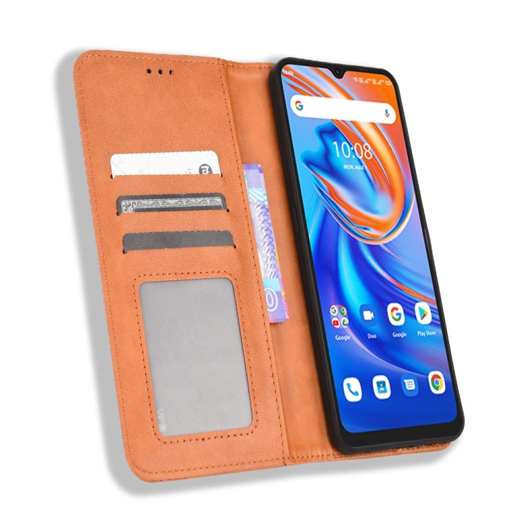For UMIDIGI A13 / A13 Pro / A13S Magnetic Buckle Retro Crazy Horse Leather Phone Case