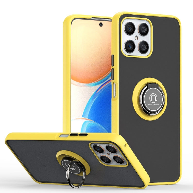 For Honor X8 Q Shadow 1 Series TPU + PC Phone Case with Ring
