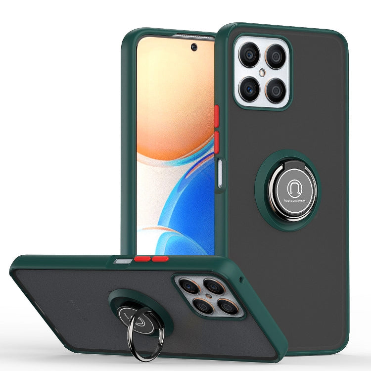 For Honor X8 Q Shadow 1 Series TPU + PC Phone Case with Ring