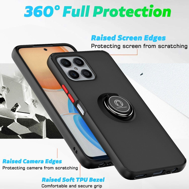 For Honor X8 Q Shadow 1 Series TPU + PC Phone Case with Ring