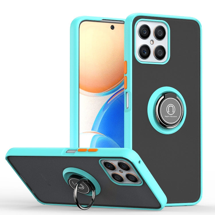 For Honor X8 Q Shadow 1 Series TPU + PC Phone Case with Ring