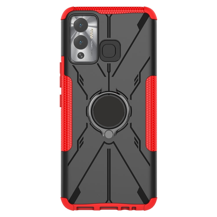 For Infinix Hot 12 Play Armor Bear Shockproof PC + TPU Phone Case