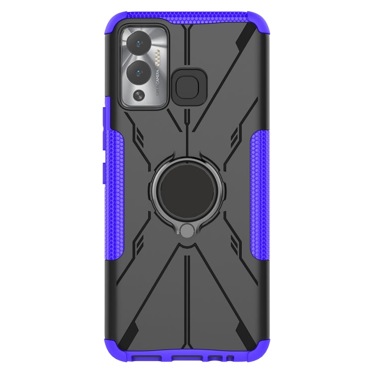 For Infinix Hot 12 Play Armor Bear Shockproof PC + TPU Phone Case