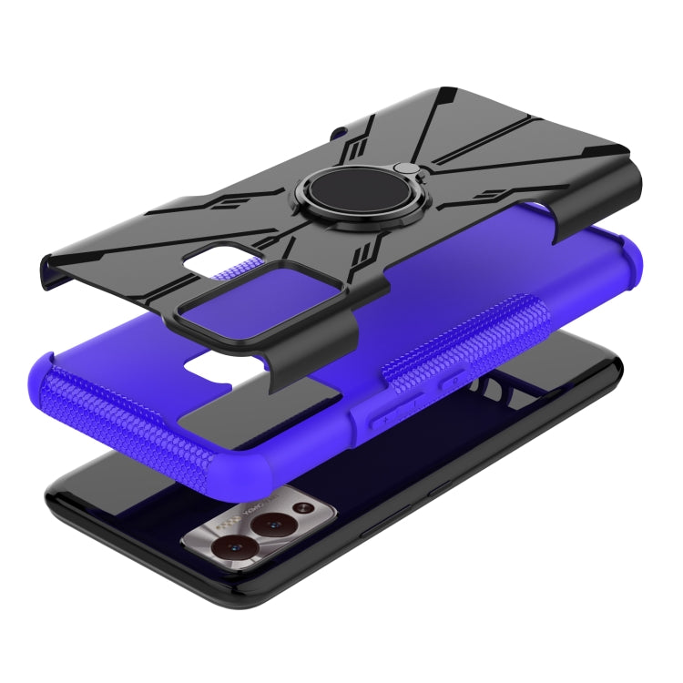 For Infinix Hot 12 Play Armor Bear Shockproof PC + TPU Phone Case