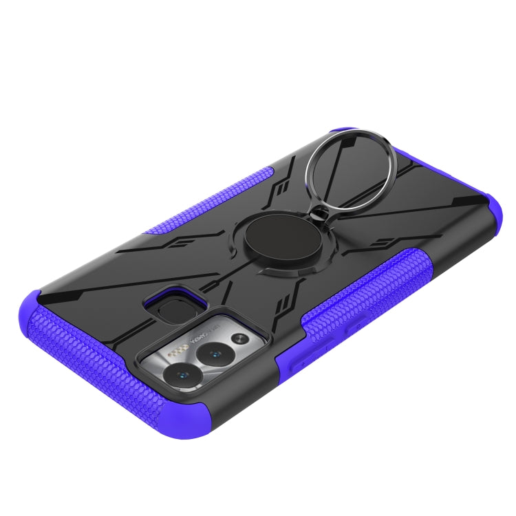 For Infinix Hot 12 Play Armor Bear Shockproof PC + TPU Phone Case