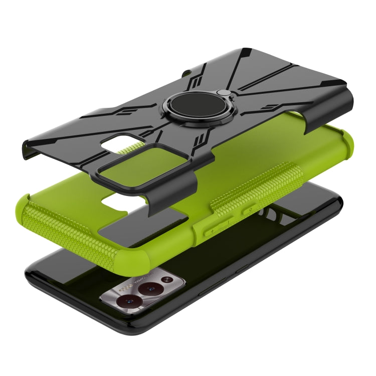 For Infinix Hot 12 Play Armor Bear Shockproof PC + TPU Phone Case