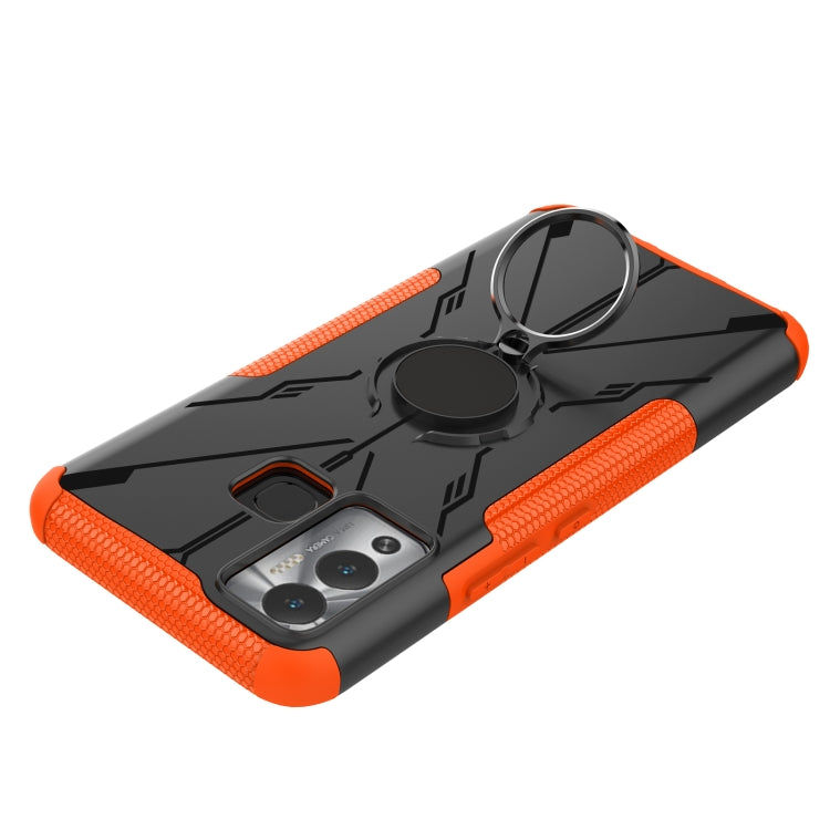 For Infinix Hot 12 Play Armor Bear Shockproof PC + TPU Phone Case