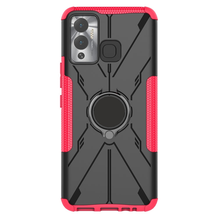 For Infinix Hot 12 Play Armor Bear Shockproof PC + TPU Phone Case