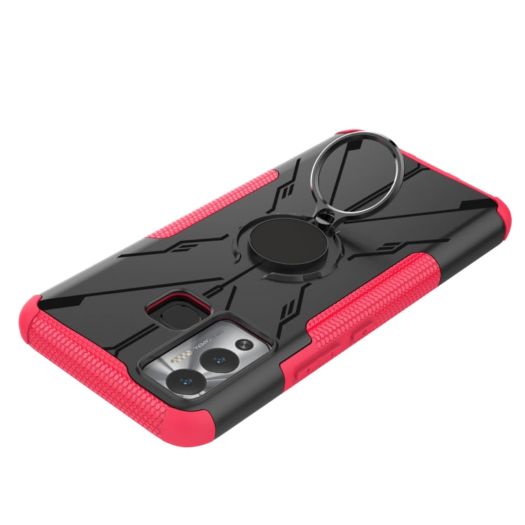 For Infinix Hot 12 Play Armor Bear Shockproof PC + TPU Phone Case