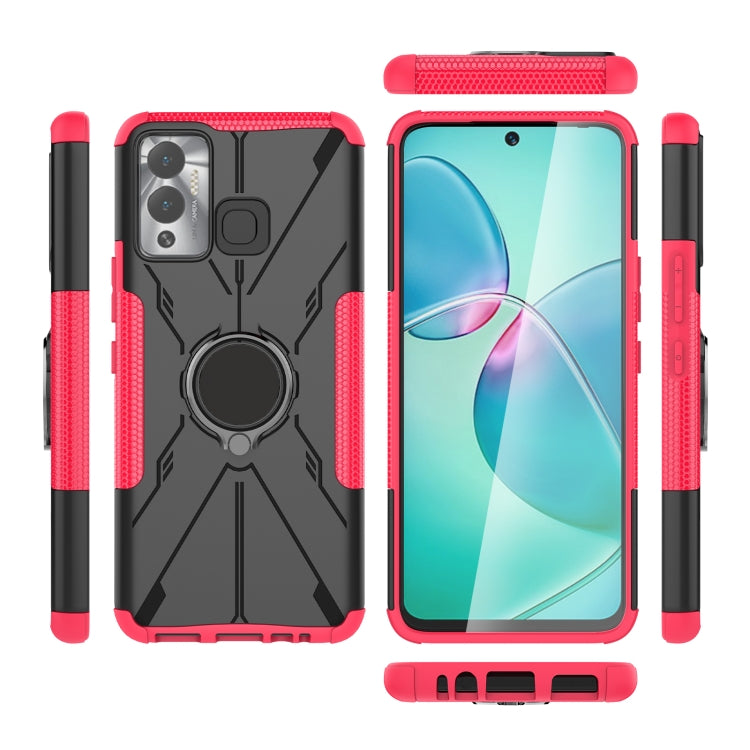 For Infinix Hot 12 Play Armor Bear Shockproof PC + TPU Phone Case