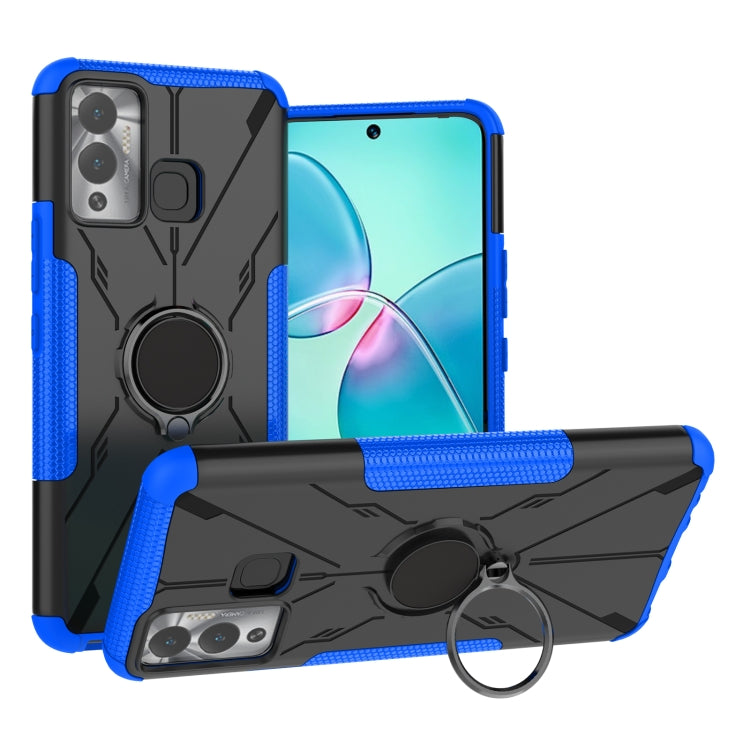 For Infinix Hot 12 Play Armor Bear Shockproof PC + TPU Phone Case