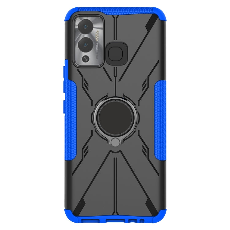For Infinix Hot 12 Play Armor Bear Shockproof PC + TPU Phone Case