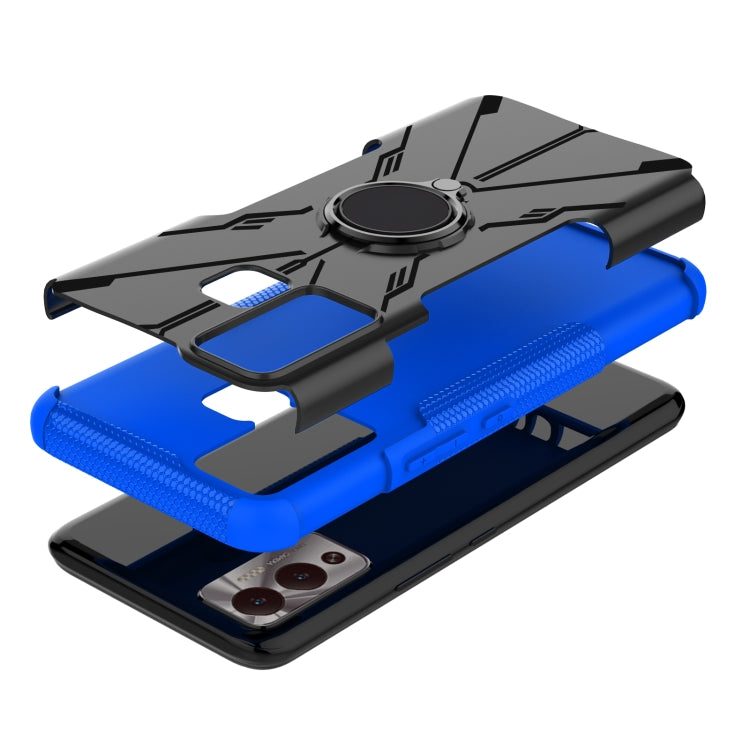 For Infinix Hot 12 Play Armor Bear Shockproof PC + TPU Phone Case