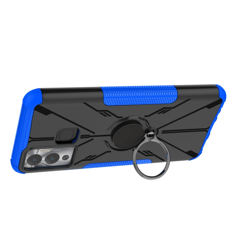 For Infinix Hot 12 Play Armor Bear Shockproof PC + TPU Phone Case