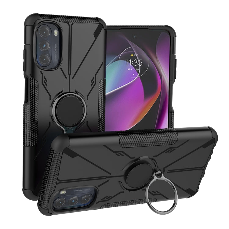 For Motorola Moto G 2022 Armor Bear Shockproof PC + TPU Phone Case