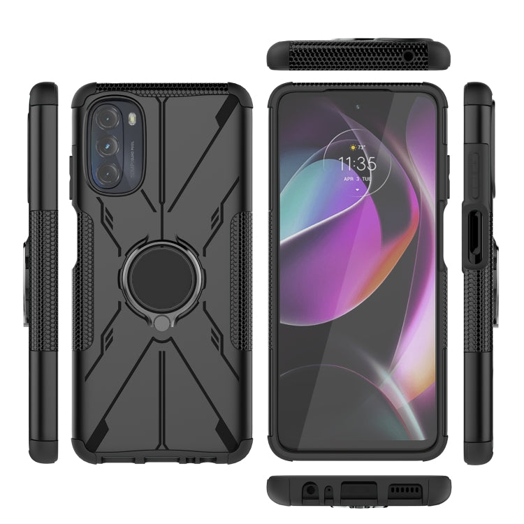 For Motorola Moto G 2022 Armor Bear Shockproof PC + TPU Phone Case
