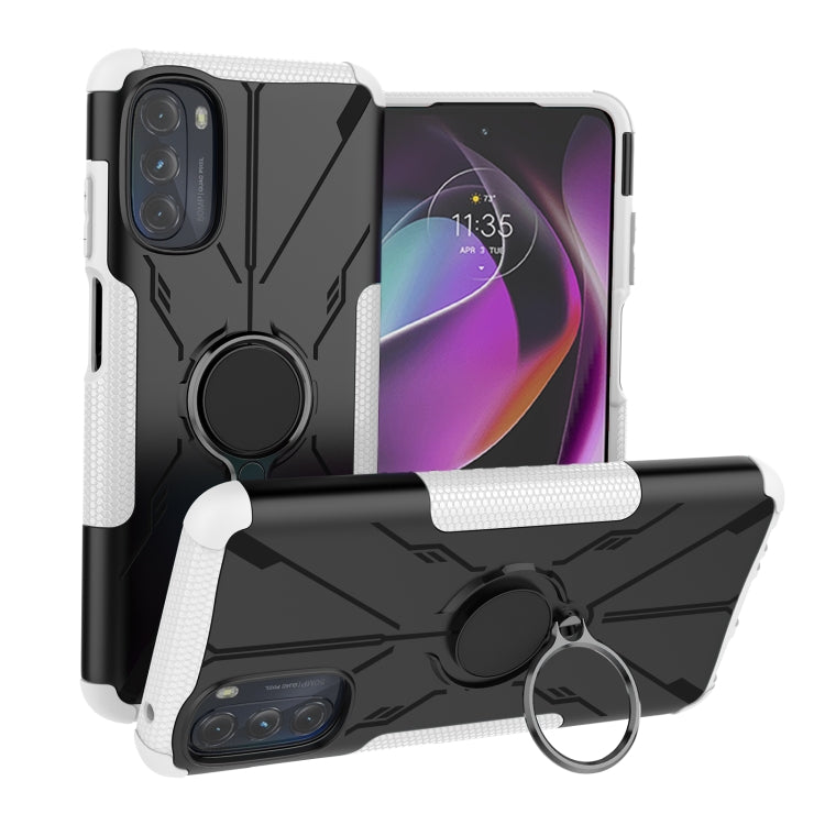 For Motorola Moto G 2022 Armor Bear Shockproof PC + TPU Phone Case
