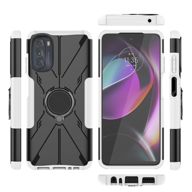 For Motorola Moto G 2022 Armor Bear Shockproof PC + TPU Phone Case