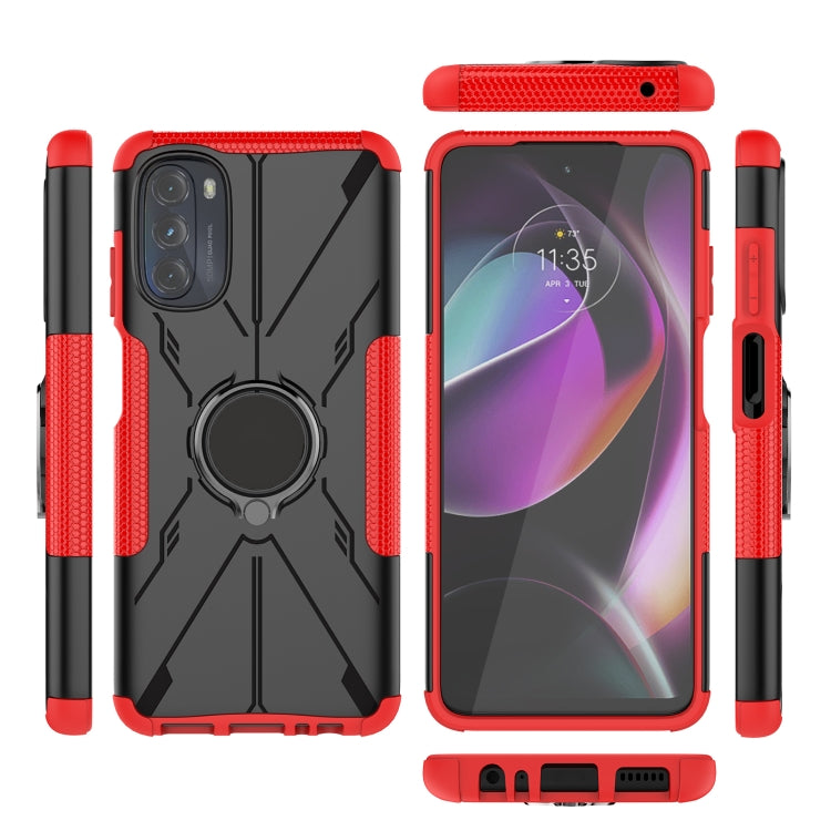 For Motorola Moto G 2022 Armor Bear Shockproof PC + TPU Phone Case