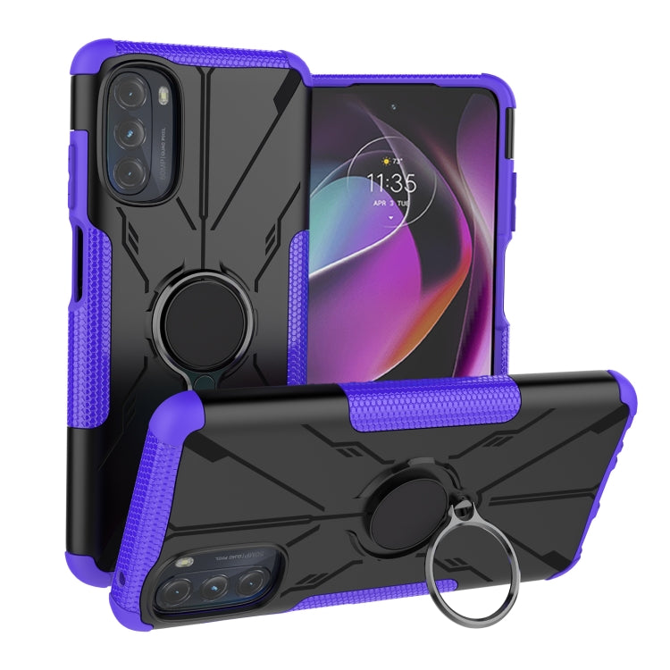 For Motorola Moto G 2022 Armor Bear Shockproof PC + TPU Phone Case