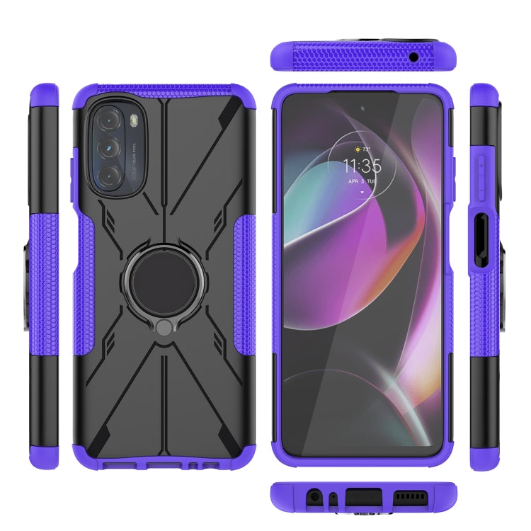 For Motorola Moto G 2022 Armor Bear Shockproof PC + TPU Phone Case