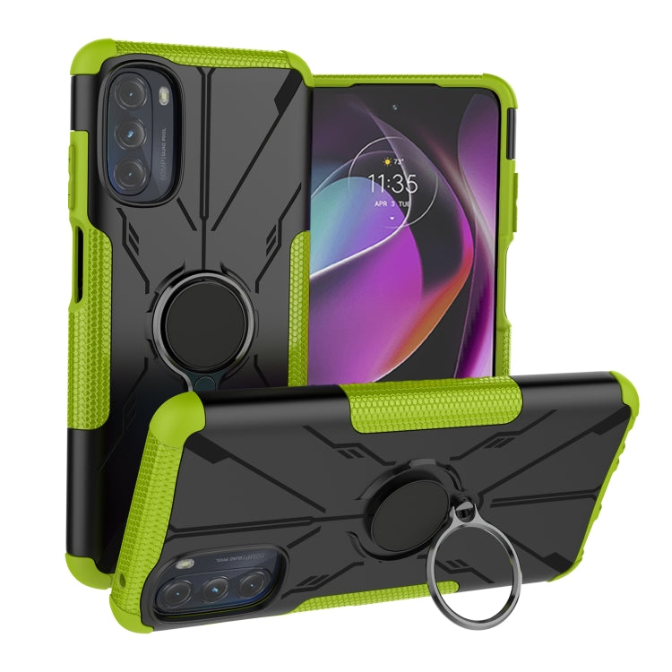 For Motorola Moto G 2022 Armor Bear Shockproof PC + TPU Phone Case