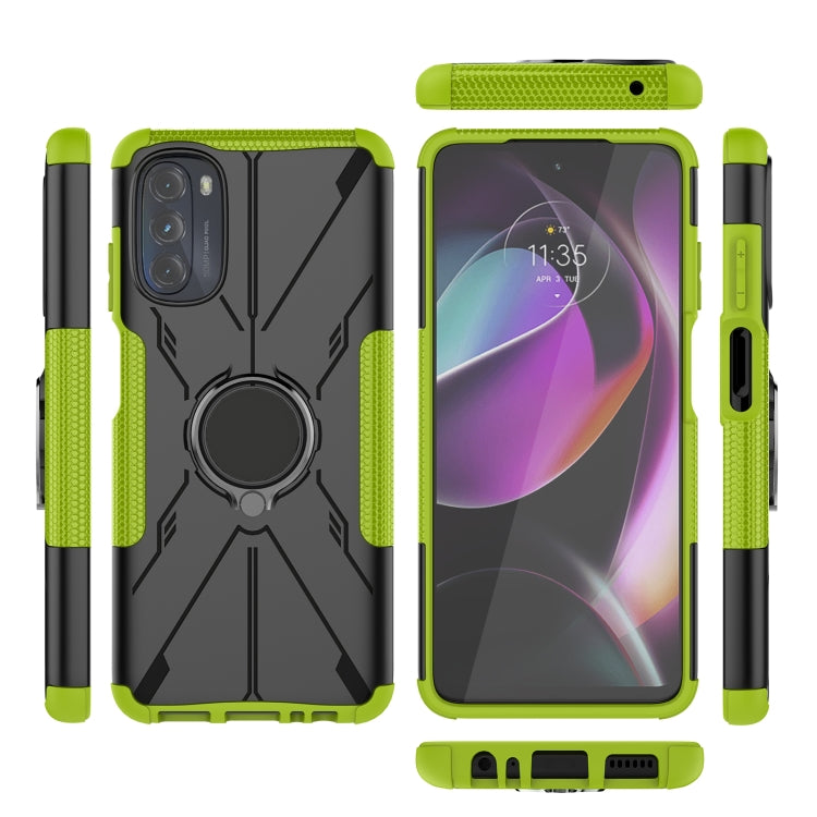 For Motorola Moto G 2022 Armor Bear Shockproof PC + TPU Phone Case